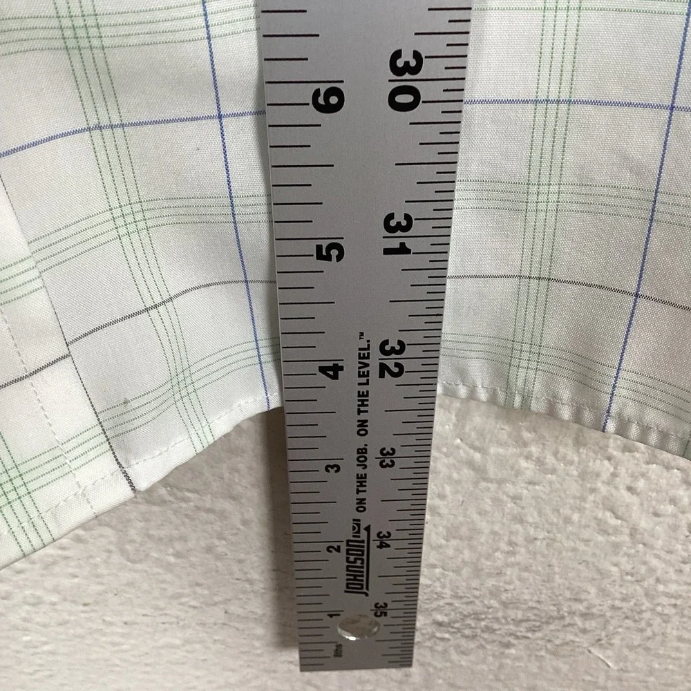 Banana Republic Mens Button Up Shirt Sz XL 17-17.5 Long Sleeve Plaid Excellent